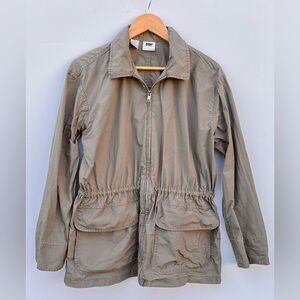 DKNY JEANS Utility Jacket Size Medium Brown Khaki‎ Lightweight